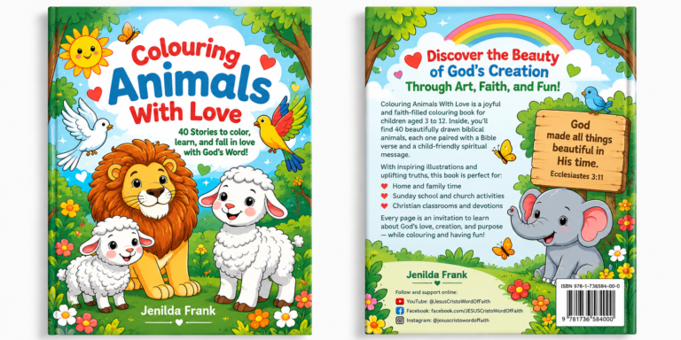 Colouring Animals with Love Christian colouring book for children